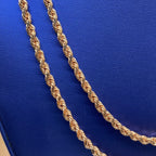 10K 4.6mm Rope Chain in Rose Gold 20–22 in - additional product view 3