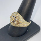 10K Gold Roulette Spinning Diamond Baguette Ring - additional product view 13
