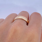 14K Solid Yellow Gold Band Ring - additional product view 4