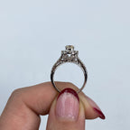 14K Gold Adore Halo Circle Diamond Engagement Ring - additional product view 6