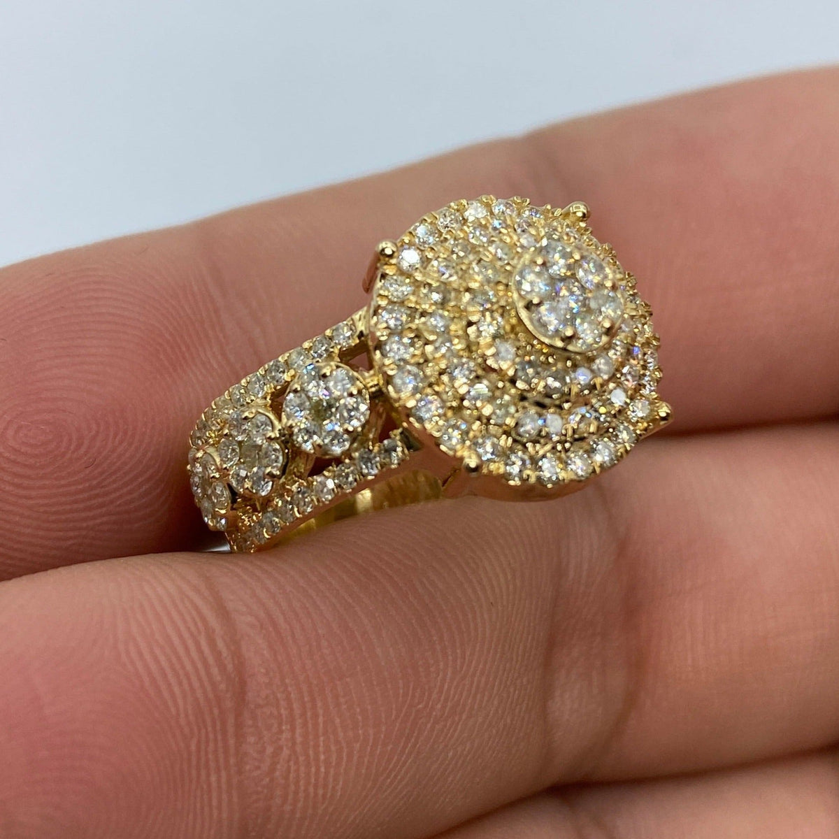 10K Gold Paradise Cake Diamond Ring - additional product view 2
