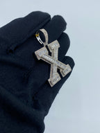 Initial X Baguette Diamond Pendant - additional product view 4