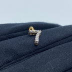 14K Gold Number 7 Diamond Pendant - additional product view 4