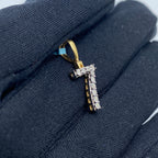 14K Gold Number 7 Diamond Pendant - additional product view 3
