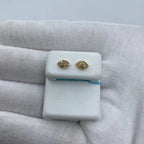 14K Gold Eye Diamond Earrings - additional product view 3