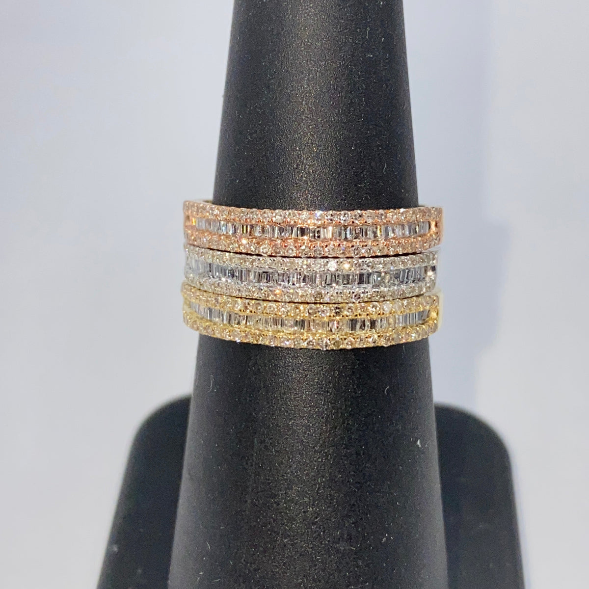 10K Gold Diamond Baguette Band - additional product view 9