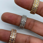 14K Gold Diamond Baguette Band Ring - additional product view 7