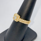 14K Gold Marilyn Square Halo Stack Diamond Engagement Ring - additional product view 6
