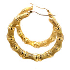 Bamboo Earrings 2.3 in - additional product view 2