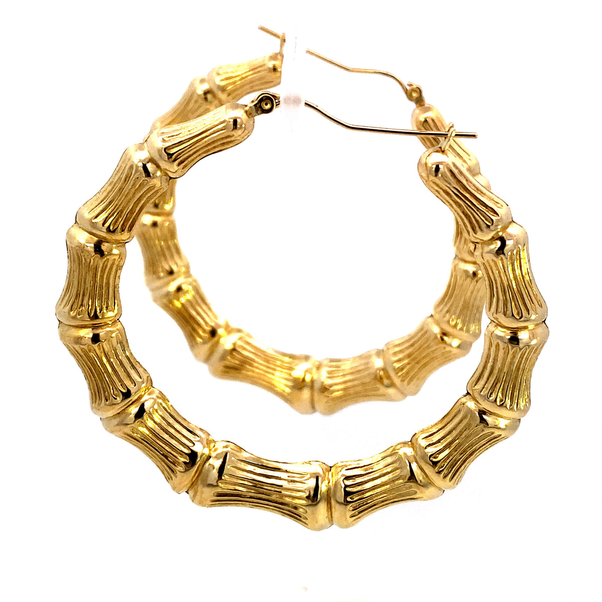 Bamboo Earrings 2.3 in - additional product view 2