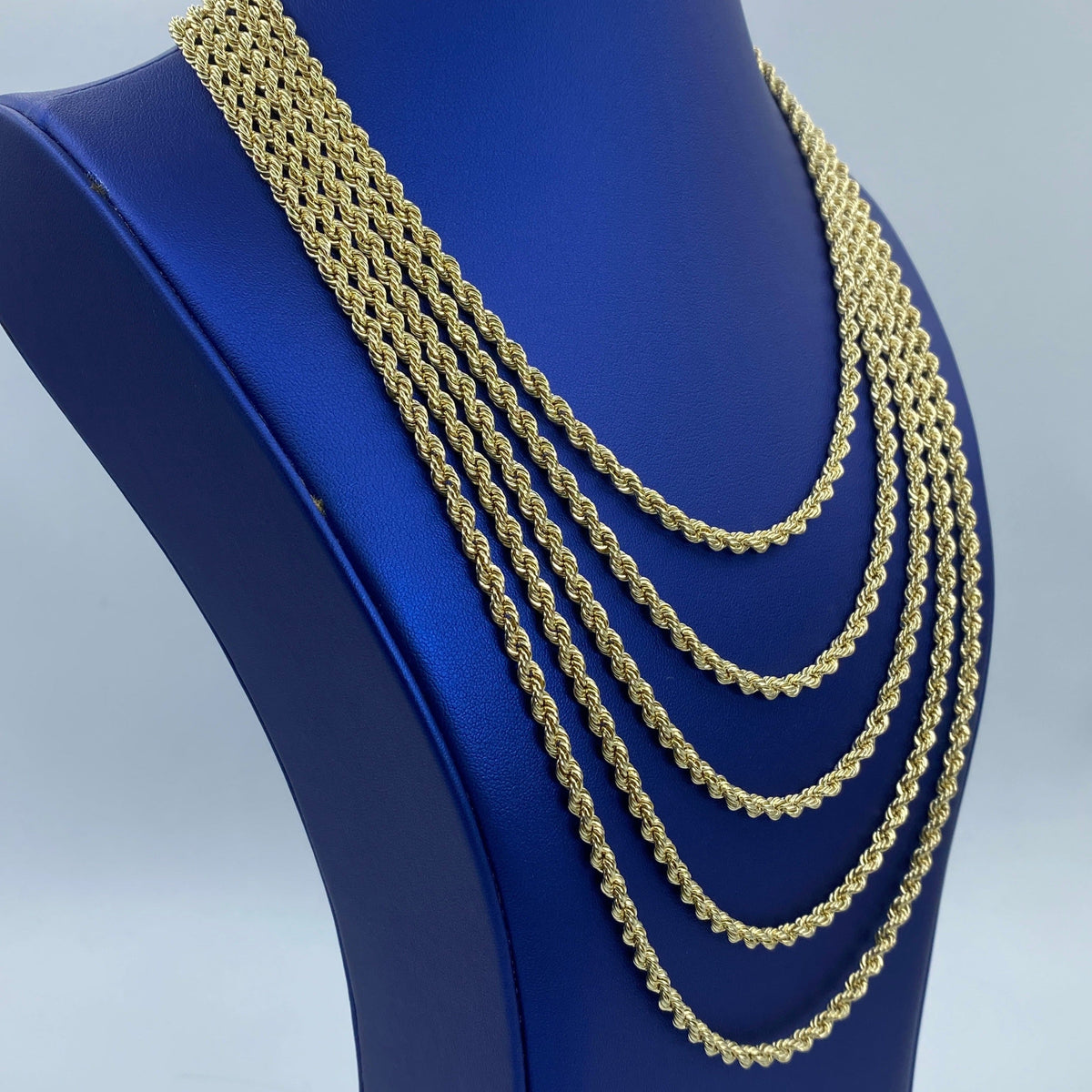 10K Gold 4mm Rope Chain 18–26 in - additional product view 3