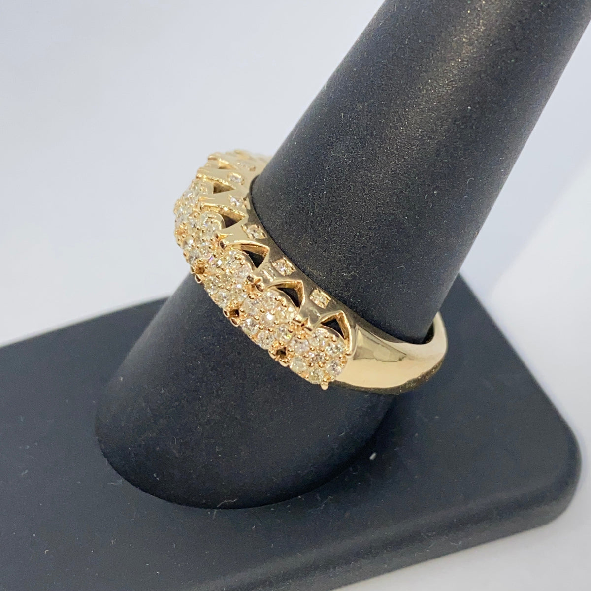 10K Gold 7mm Power Diamond Ring - additional product view 9