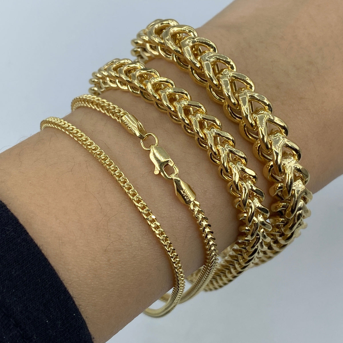 10K Gold Box Chain Link Bracelet - additional product view 3