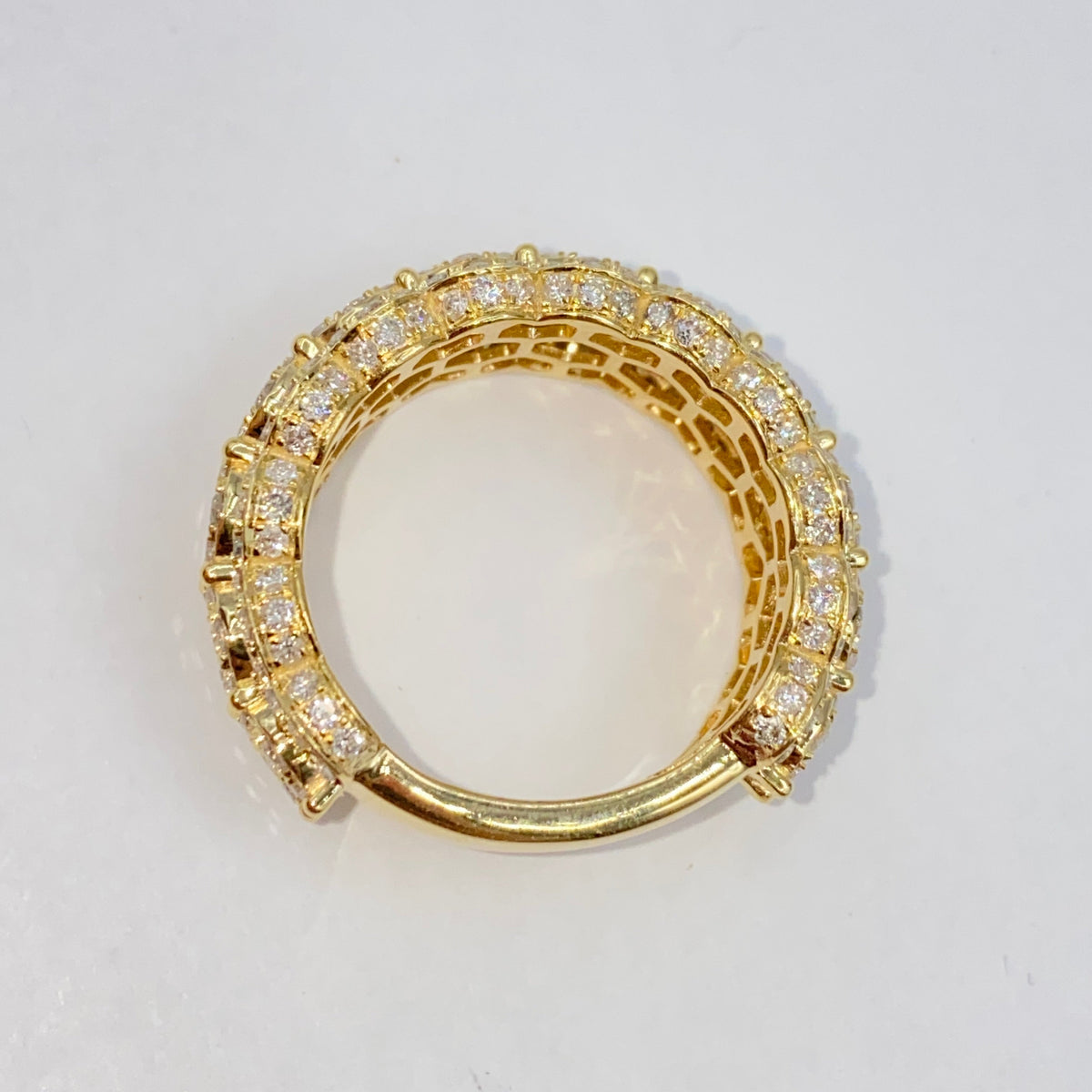 10K/14K 10mm Iced Diamond Ring - additional product view 10