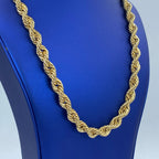 10K Gold 10mm Bold Rope Chain 23 in - additional product view 3