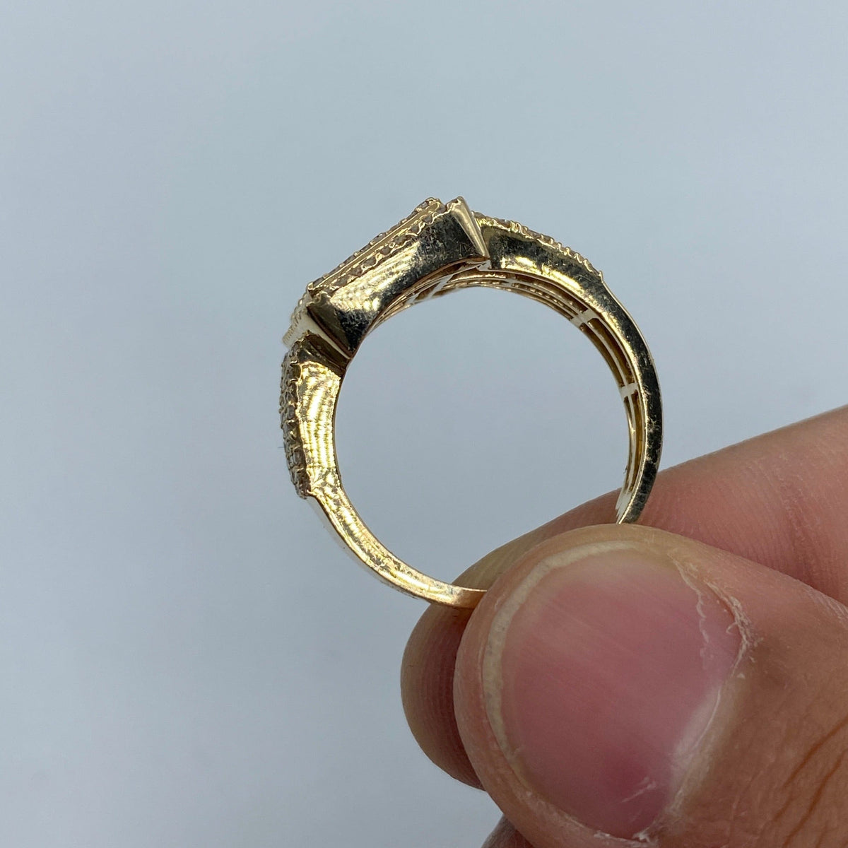 14K Gold Rectangle Baguette Diamond Ring 1.9 Ct - additional product view 6