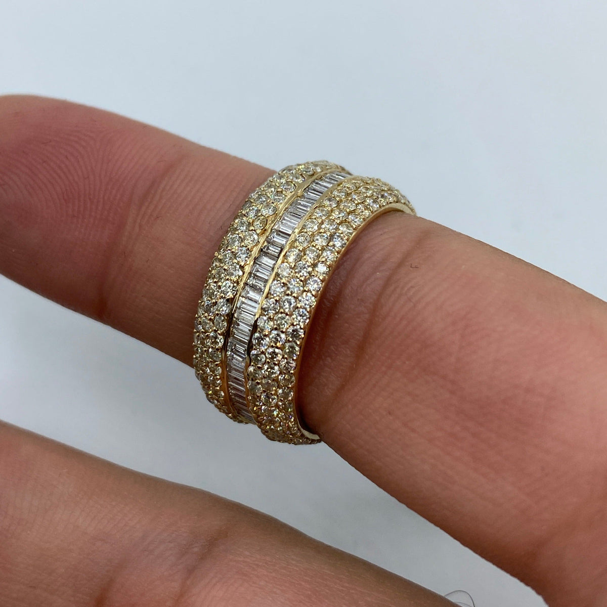 14K Gold Eternity Diamond Baguette Ring - additional product view 6