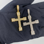 14K Gold Bold Cross Diamond Pendant - additional product view 2