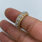 14K Gold Small Flower Diamond Ring - additional product view 6