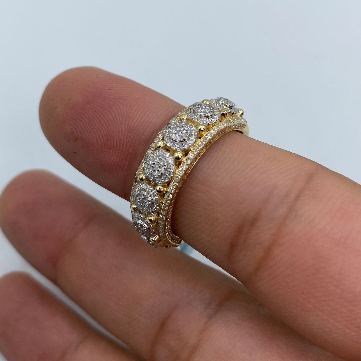 14K Gold Small Flower Diamond Ring - additional product view 6