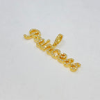 10K Gold Princess Plate Diamond Pendant - additional product view 3
