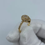 14K Gold Small Pear Shape Diamond Engagement Ring - additional product view 6