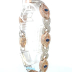 14K Gold Diamond Evil Eye Bracelet 8 in - additional product view 6
