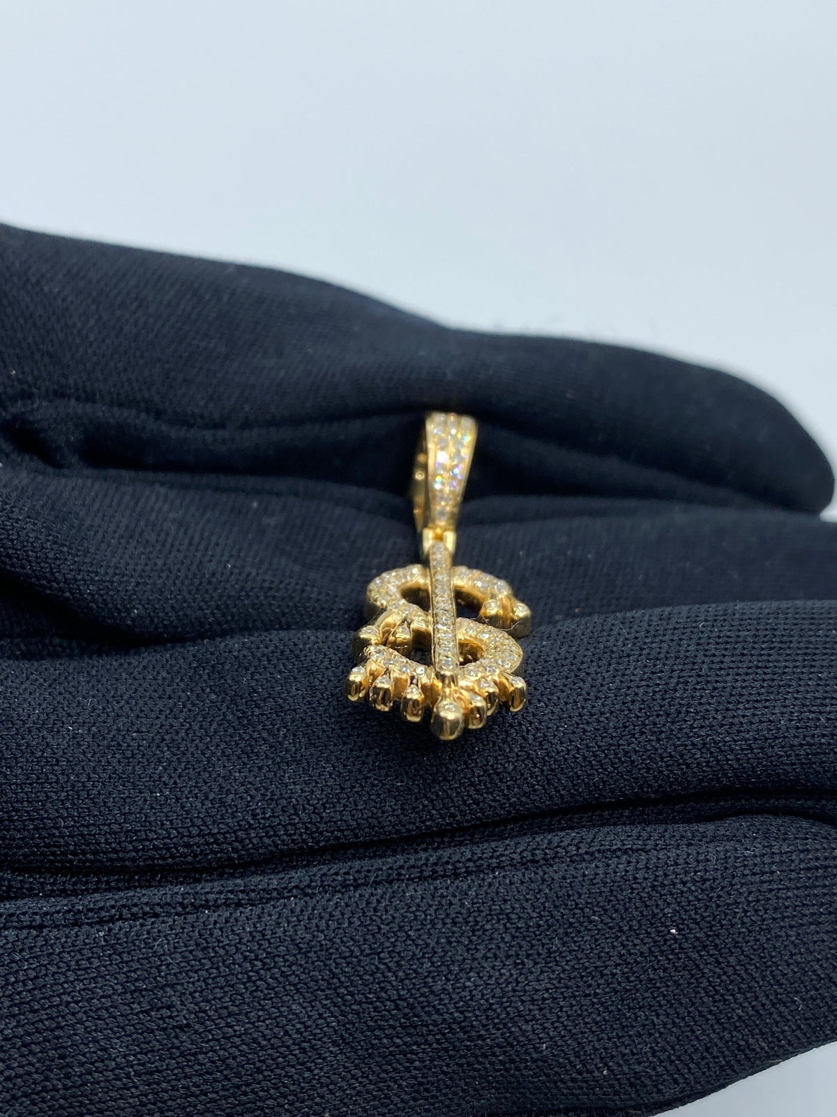 Dollar Sign Diamond Pendant - additional product view 4