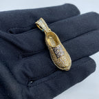 14K Gold Shoe Diamond Pendant - additional product view 2