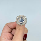 14K Gold Jumbo Crown Diamond Ring - additional product view 4