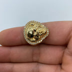 10K Gold Lucky Buddha Diamond Ring - additional product view 4