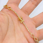 10K Gold Infinity Tennis Diamond Bracelet 7 in - additional product view 4