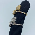 14K Gold Heart Bangle Diamond Ring - additional product view 4