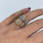 14K Gold Adore Halo Circle Diamond Engagement Ring - additional product view 3
