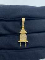 Plug Diamond Pendant 0.8 Ct - additional product view 2