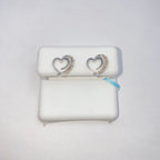 14K Gold Protect Heart Diamond Earrings - additional product view 5