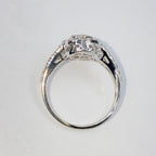 14K Gold Pear Halo Diamond Engagement Ring - additional product view 6
