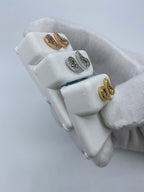 14K Gold Large Tear Shape Diamond Baguette Earrings - additional product view 7