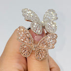 14K Gold Jumbo Butterfly Diamond Ring - additional product view 2