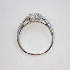 14K Gold Double Halo Circle Diamond Engagement Ring - additional product view 9