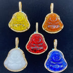 14K Gold Buddha Diamond Pendant - additional product view 2