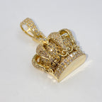 10K Gold Regal Crown Diamond Pendant - additional product view 7