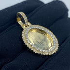 Oval Picture Diamond Pendant 2.2 Ct - additional product view 3