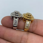 14K Gold Square Cake Diamond Baguette Ring - additional product view 6