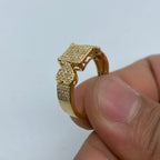 10K Gold Aurora Diamond Hearts Engagement Ring - additional product view 5