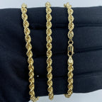 10K Gold 4mm Rope Chain 18–26 in - additional product view 5