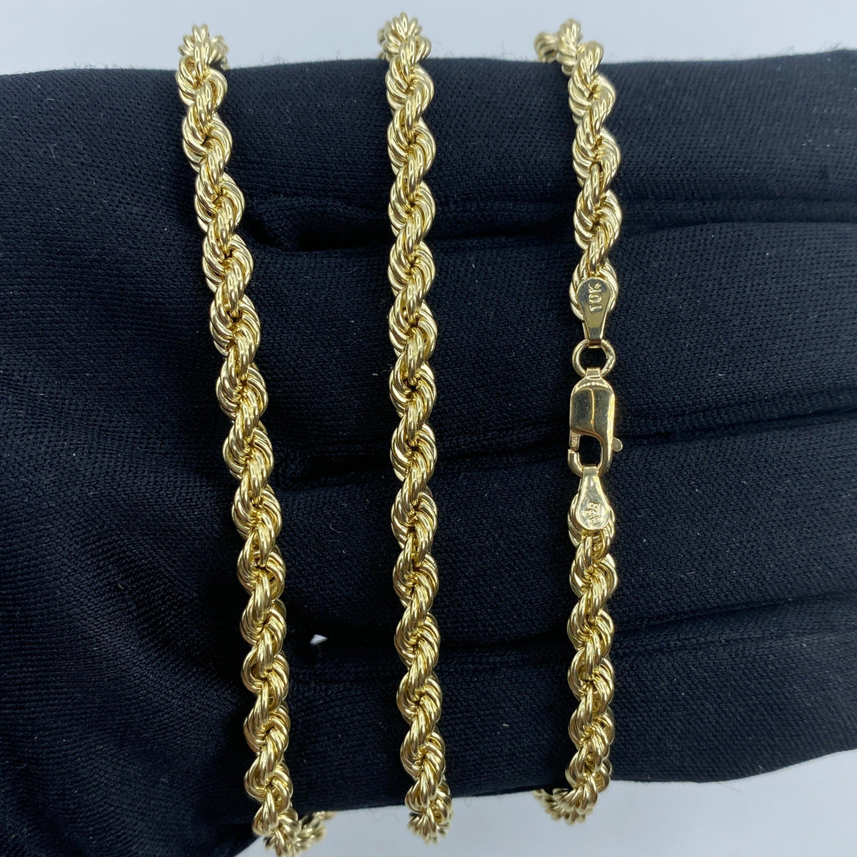 10K Gold 4mm Rope Chain 18–26 in - additional product view 5