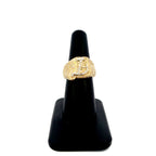 10K Gold Bubble Script Initial Diamond Ring - additional product view 26