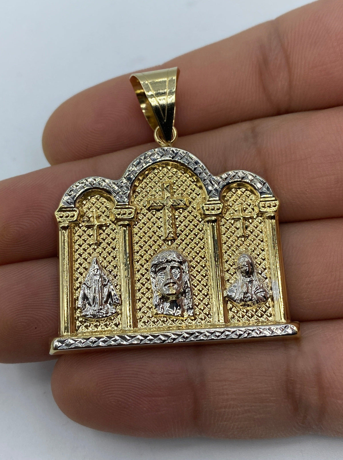 14K Gold Cathedral Pendant - additional product view 2