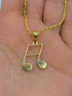 10K Gold Diamond Music Note - additional product view 4